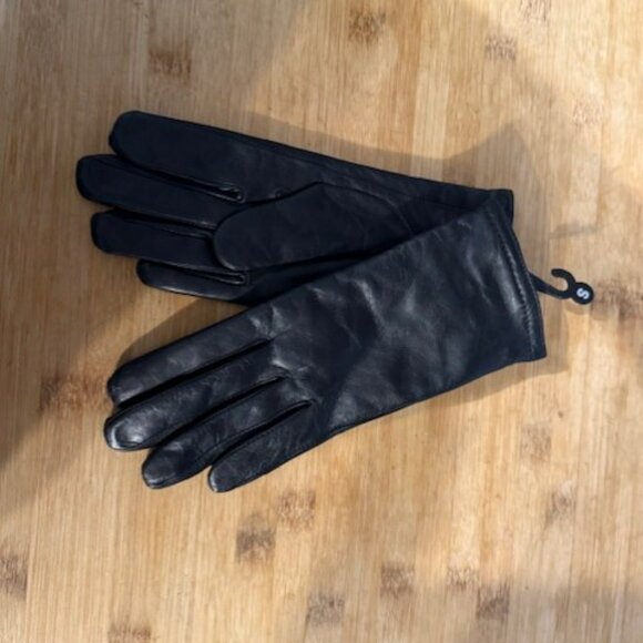 Black leather gloves with Thinsulate - NWT - Picture 5 of 16